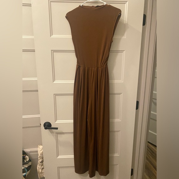 Cider~ Gorgeous Brown Sleeveless Jumpsuit~ Size Small - Picture 1 of 7